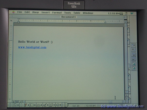 Microsoft Word en Macintosh